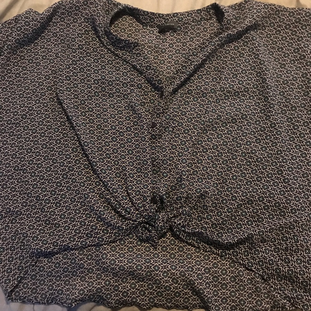 Sheer blue blouse